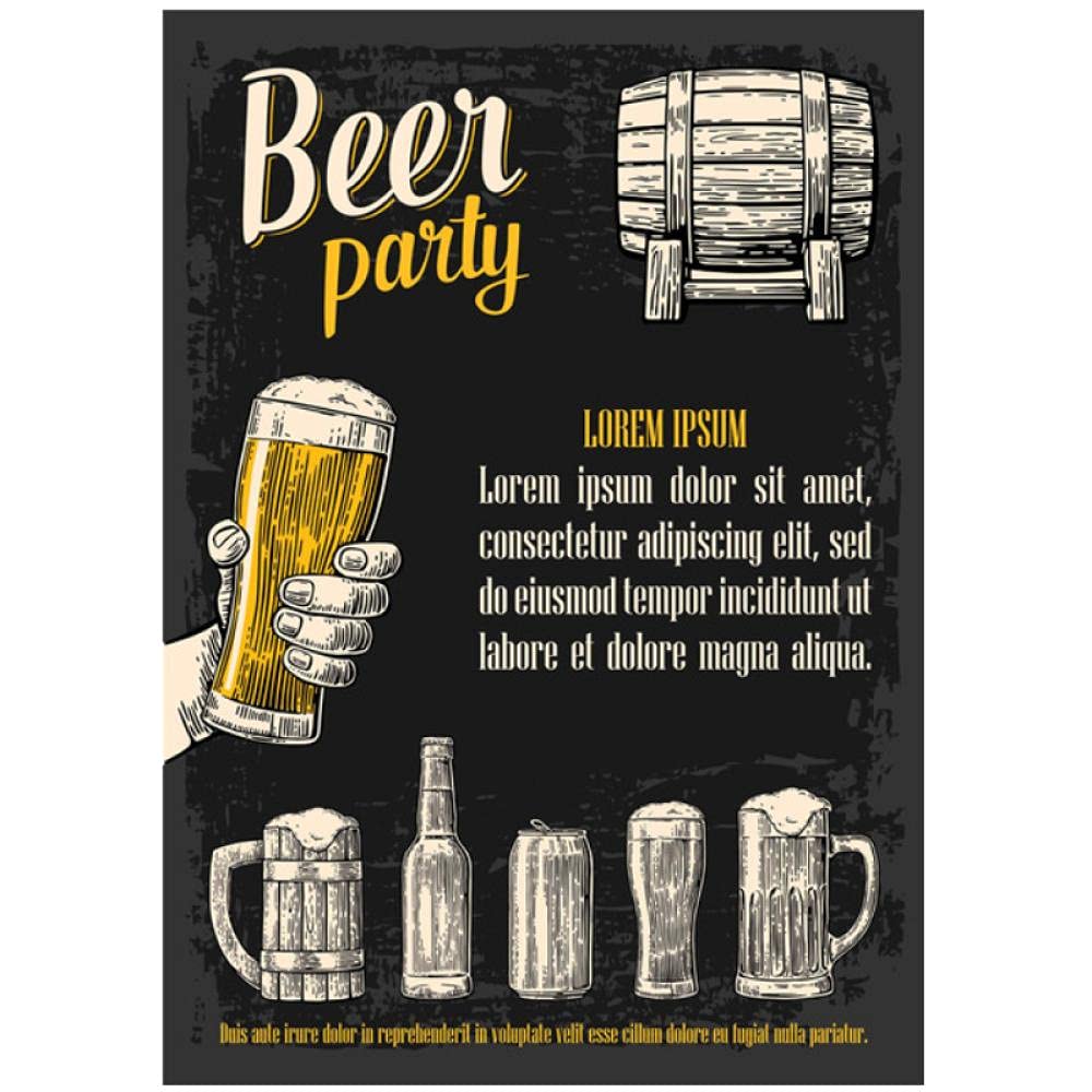 絵画。壁掛け絵原画手描き【楽しいビールパーティー】01 絵画。壁掛け絵原画手描き【楽しいビールパーティー】01 絵画